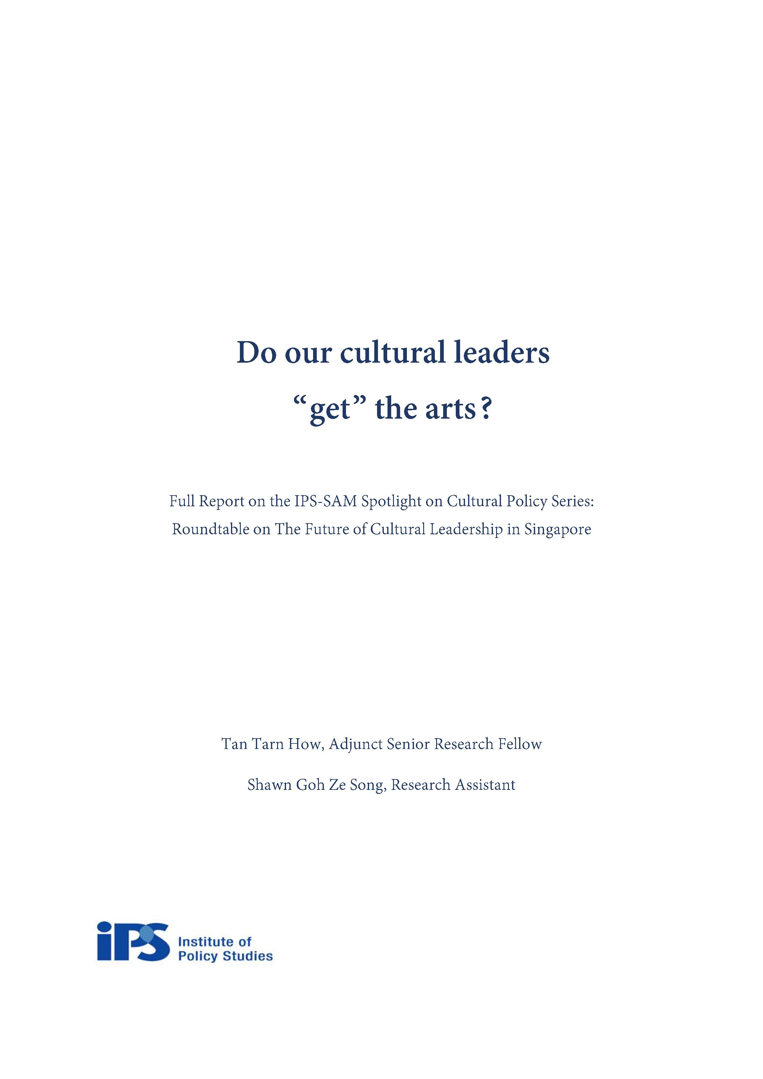 Report IPS SAM Roundtable on The Future of cultural leadership